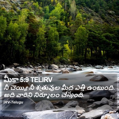 మీకా 5:9 TELIRV Bible Verse Image