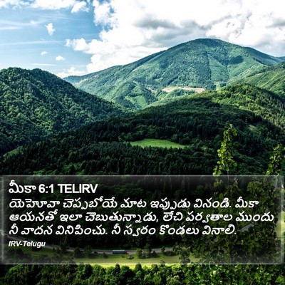 మీకా 6:1 TELIRV Bible Verse Image