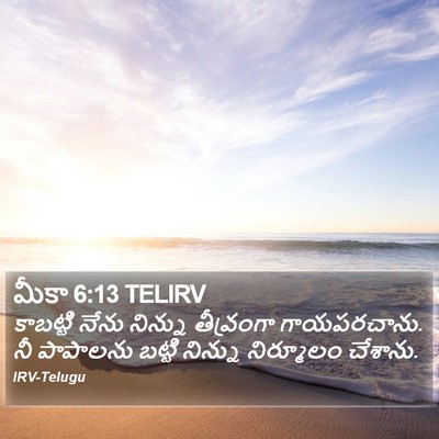 మీకా 6:13 TELIRV Bible Verse Image