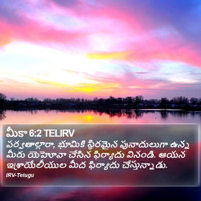 మీకా 6:2 TELIRV Bible Verse Image
