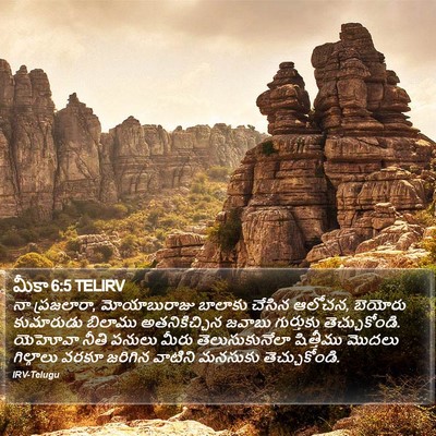 మీకా 6:5 TELIRV Bible Verse Image