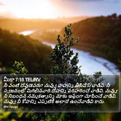 మీకా 7:18 TELIRV Bible Verse Image