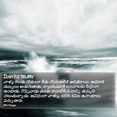 మీకా 7:3 TELIRV Bible Verse Image