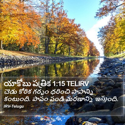 యాకోబు పత్రిక 1:15 TELIRV Bible Verse Image