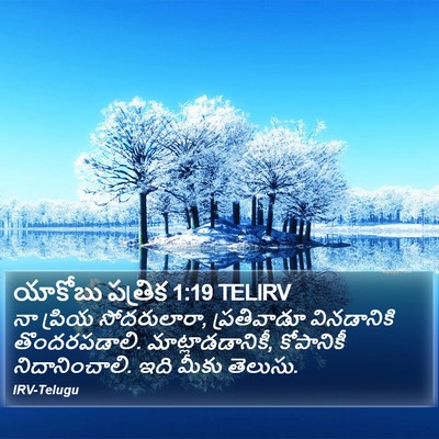 యాకోబు పత్రిక 1:19 TELIRV Bible Verse Image