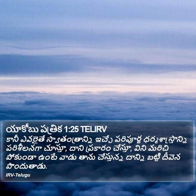 యాకోబు పత్రిక 1:25 TELIRV Bible Verse Image