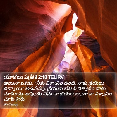 యాకోబు పత్రిక 2:18 TELIRV Bible Verse Image