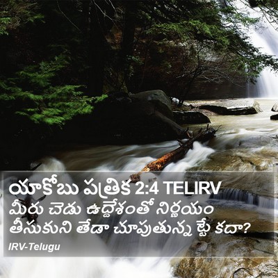 యాకోబు పత్రిక 2:4 TELIRV Bible Verse Image