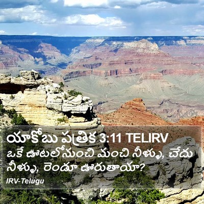 యాకోబు పత్రిక 3:11 TELIRV Bible Verse Image