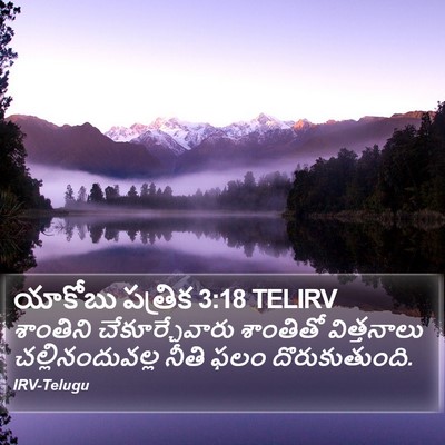 యాకోబు పత్రిక 3:18 TELIRV Bible Verse Image