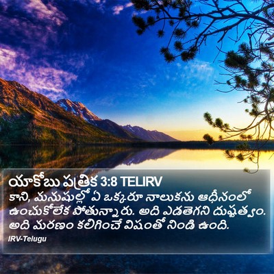 యాకోబు పత్రిక 3:8 TELIRV Bible Verse Image