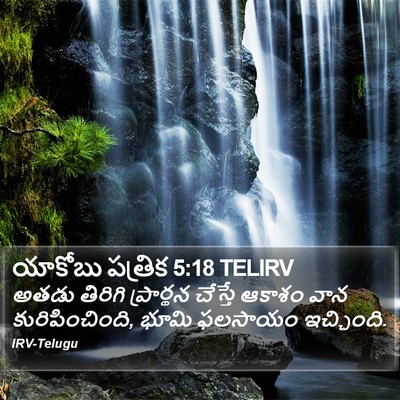 యాకోబు పత్రిక 5:18 TELIRV Bible Verse Image
