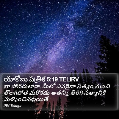 యాకోబు పత్రిక 5:19 TELIRV Bible Verse Image