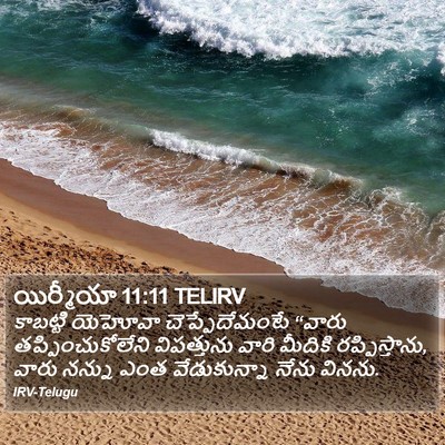 యిర్మీయా 11:11 TELIRV Bible Verse Image