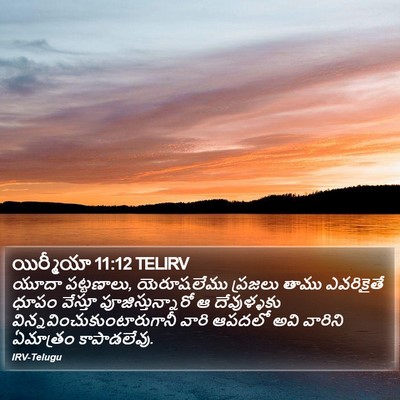 యిర్మీయా 11:12 TELIRV Bible Verse Image