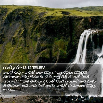 యిర్మీయా 13:12 TELIRV Bible Verse Image
