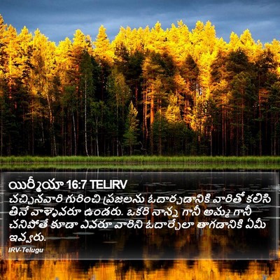 యిర్మీయా 16:7 TELIRV Bible Verse Image