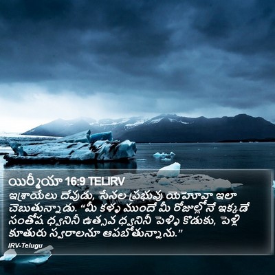యిర్మీయా 16:9 TELIRV Bible Verse Image