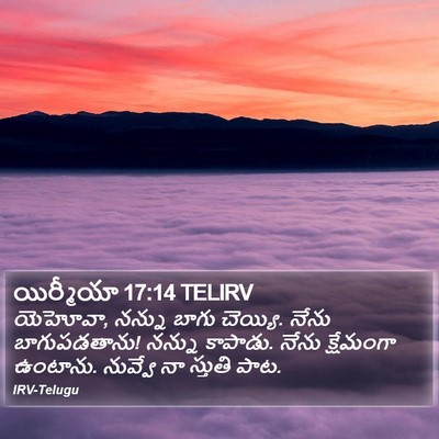యిర్మీయా 17:14 TELIRV Bible Verse Image