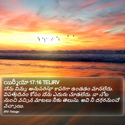 యిర్మీయా 17:16 TELIRV Bible Verse Image