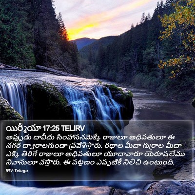 యిర్మీయా 17:25 TELIRV Bible Verse Image