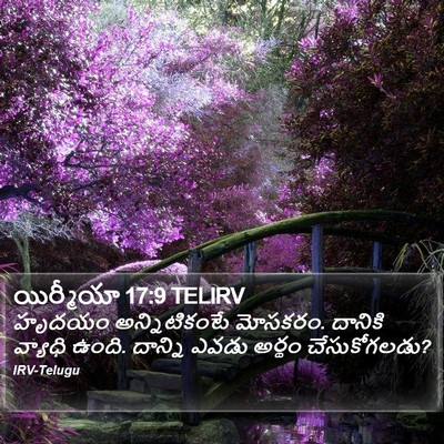 యిర్మీయా 17:9 TELIRV Bible Verse Image