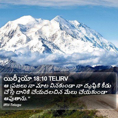 యిర్మీయా 18:10 TELIRV Bible Verse Image