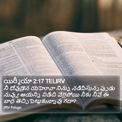 యిర్మీయా 2:17 TELIRV Bible Verse Image