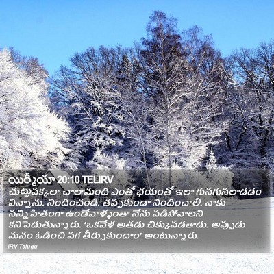యిర్మీయా 20:10 TELIRV Bible Verse Image