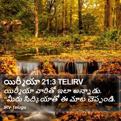 యిర్మీయా 21:3 TELIRV Bible Verse Image