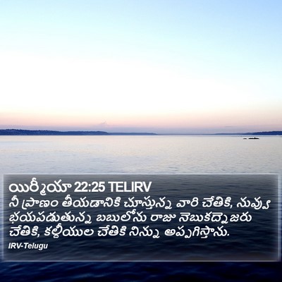 యిర్మీయా 22:25 TELIRV Bible Verse Image