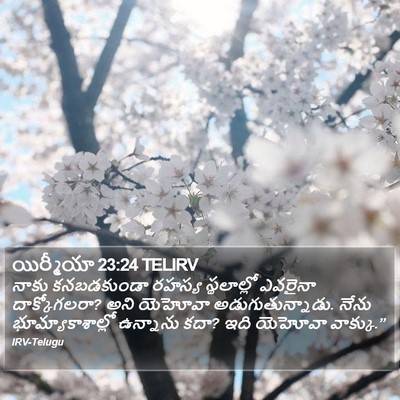 యిర్మీయా 23:24 TELIRV Bible Verse Image