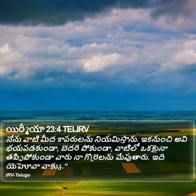 యిర్మీయా 23:4 TELIRV Bible Verse Image