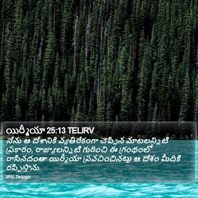 యిర్మీయా 25:13 TELIRV Bible Verse Image