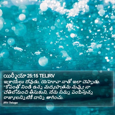 యిర్మీయా 25:15 TELIRV Bible Verse Image