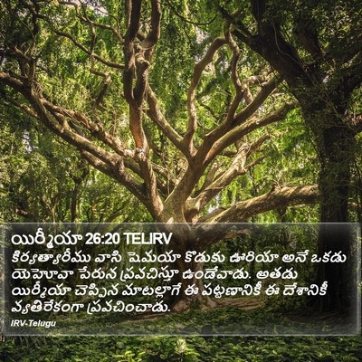 యిర్మీయా 26:20 TELIRV Bible Verse Image