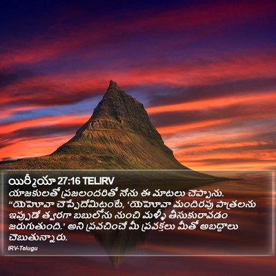 యిర్మీయా 27:16 TELIRV Bible Verse Image