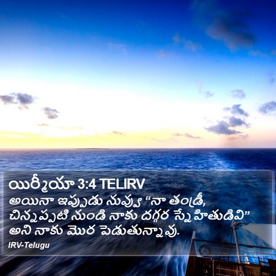యిర్మీయా 3:4 TELIRV Bible Verse Image