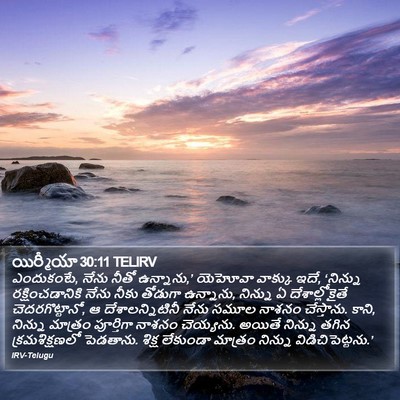 యిర్మీయా 30:11 TELIRV Bible Verse Image