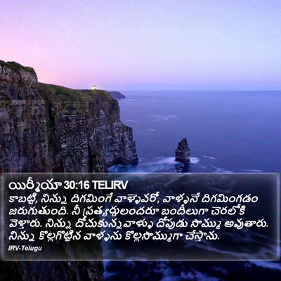 యిర్మీయా 30:16 TELIRV Bible Verse Image