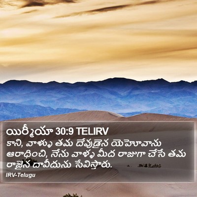 యిర్మీయా 30:9 TELIRV Bible Verse Image
