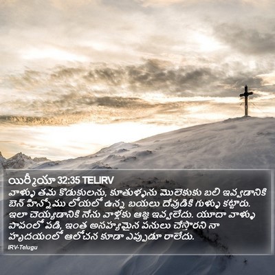 యిర్మీయా 32:35 TELIRV Bible Verse Image
