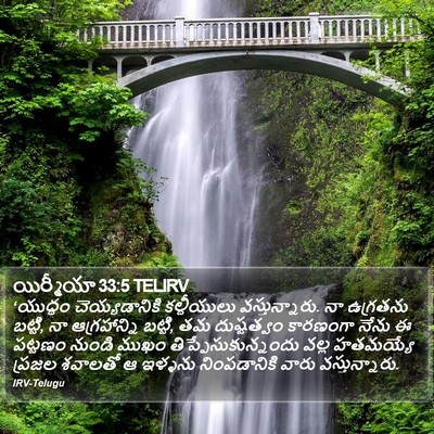 యిర్మీయా 33:5 TELIRV Bible Verse Image