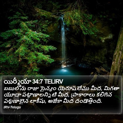 యిర్మీయా 34:7 TELIRV Bible Verse Image
