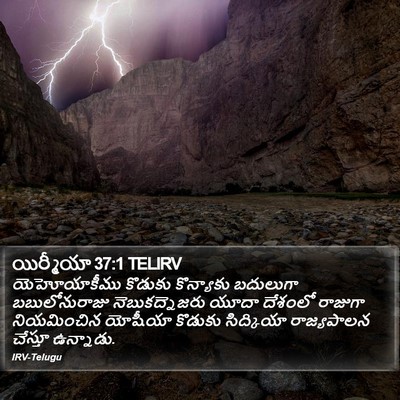 యిర్మీయా 37:1 TELIRV Bible Verse Image