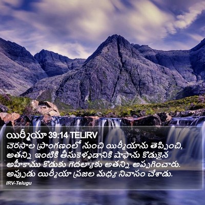 యిర్మీయా 39:14 TELIRV Bible Verse Image