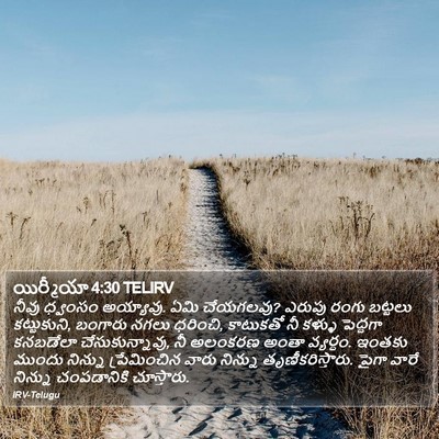 యిర్మీయా 4:30 TELIRV Bible Verse Image