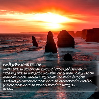 యిర్మీయా 40:15 TELIRV Bible Verse Image