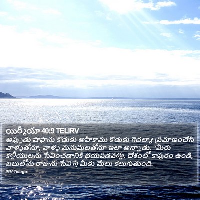 యిర్మీయా 40:9 TELIRV Bible Verse Image
