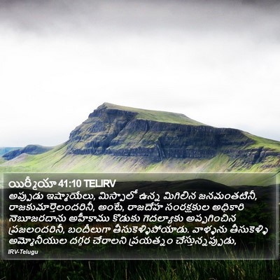 యిర్మీయా 41:10 TELIRV Bible Verse Image